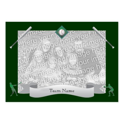 Baseball Team Card Business Card Template by azac69
