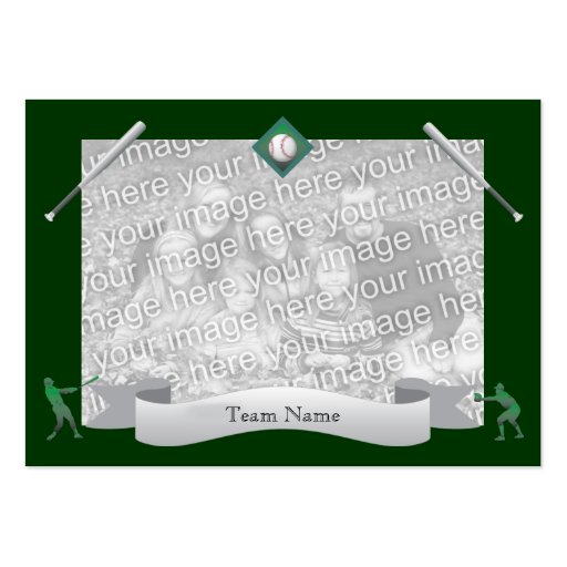 Baseball Team Card Business Card Template (front side)