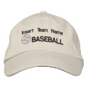 Baseball Team Embroidered Hat embroidered hats by embroideryshirts Baseball Team Embroidered Hat embroidered hats