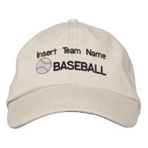 Baseball Team Embroidered Hat embroidered hats by embroideryshirts Baseball Team Embroidered Hat embroidered hats