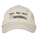 Baseball Team Embroidered Hat embroidered hats