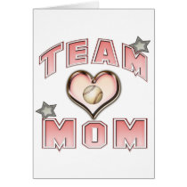 Baseball Team Mom Greeting Cards