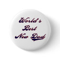Baseball Text World's Best New Dad buttons by familymembers Baseball Text World's Best New Dad buttons