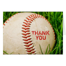 Baseball Thank You Card