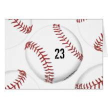 Baseball Theme greeting card