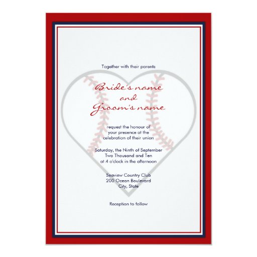 baseball themed invitations