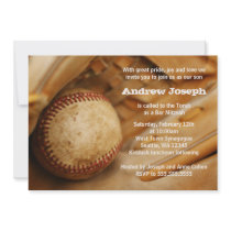 Baseball Themed Bar Mitzvah Announcement