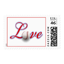 Baseball Themed Wedding Sports Themed Wedding Postage Stamps