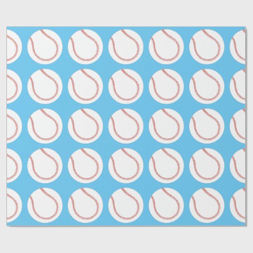 Baseball Themed Wrapping Paper Zazzle