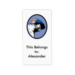 baseball throw pitcher  vector illustration personalized address labels