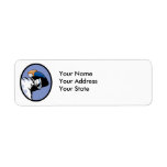 baseball throw pitcher  vector illustration return address labels