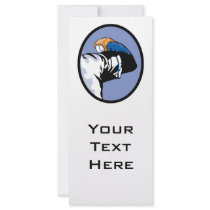 baseball throw pitcher  vector illustration rack cards