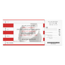 Baseball Ticket Personalized Announcements