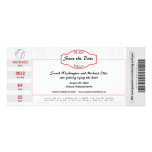 Baseball Ticket Save the Date Personalized Invite