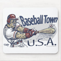 Baseball Town USA Mousepad by fantasybaseball Baseball Town USA Mousepad