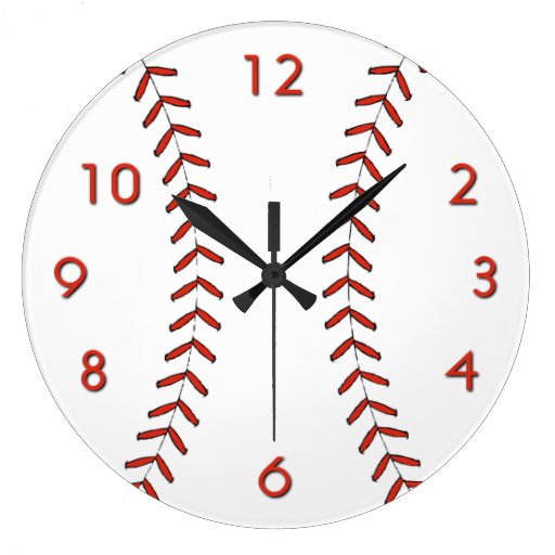 Baseball Wall Clock Zazzle