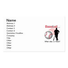 Baseball What Else T-shirts and Gifts Business Card