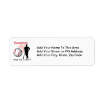 Baseball What Else T-shirts and Gifts Custom Return Address Label