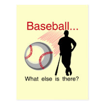 Baseball What Else T-shirts and Gifts Postcard