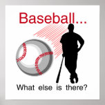 Baseball What Else T-shirts and Gifts Posters