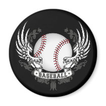 Baseball Wings Magnet