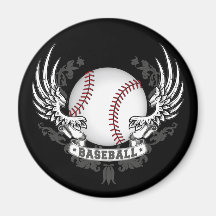 Baseball Wings Magnet
