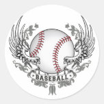 Baseball Wings Sticker