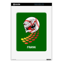 Baseball with Teeth - Customizable! iPad Skin