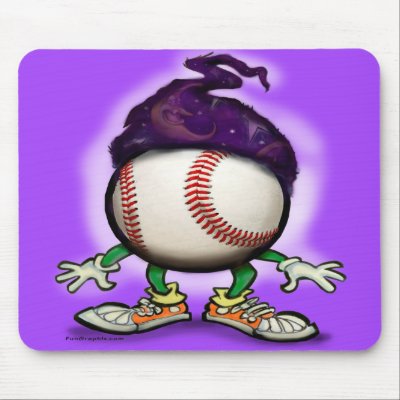 Baseball Wizard Mouse Pads by FunGraphix