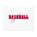 Baseball Word & Ball Logo Postcard