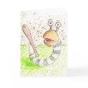 Baseball Worm card