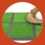 Baseball,, Glove,, Ball,, Artificial,, Grass,,