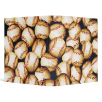 BASEBALLS 1" Ring Binder