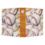 Baseballs Collage Vinyl Binders