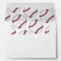 Baseballs Custom Envelope Liner