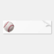 Baseballs - Customize Baseball Background Template Bumper Stickers
