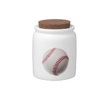Baseballs - Customize Baseball Background Template Candy Dish
