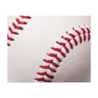 Baseballs - Customize Baseball Background Template Canvas Prints