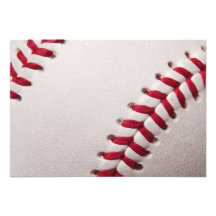 Baseballs - Customize Baseball Background Template Invites