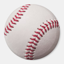 Baseballs - Customize Baseball Background Template Fridge Magnet