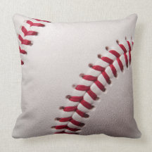Baseballs - Customize Baseball Background Template Throw Pillows