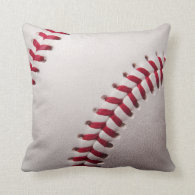 Baseballs - Customize Baseball Background Template Throw Pillows