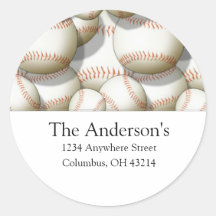 Baseballs Design 2 Address Labels/Stickers