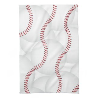 Baseballs Hand Towels