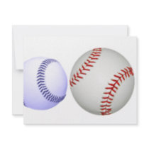 Baseballs Custom Invites