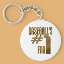 Baseball's Number One Fan keychains