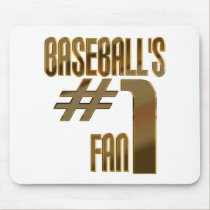 Baseball's Number One Fan mousepads