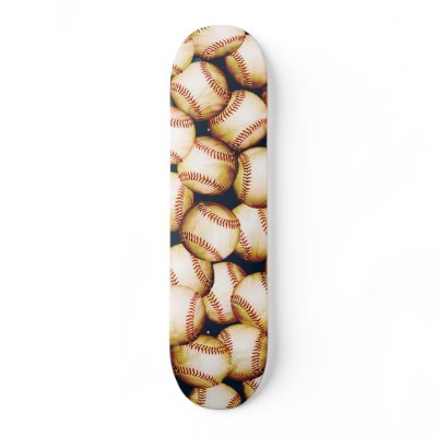 BASEBALLS Skateboard by manewind