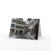 Basel in winter, Switzerland cards