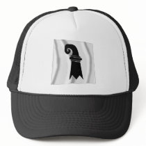 Basel-Stadt Waving Flag hats by Vexillophile Basel-Stadt Waving Flag hats